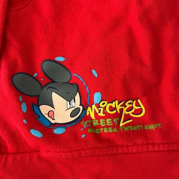 The Wonderful World of Disney Mickey Mouse Full Zip Sweatshirt Red 24M - Picture 5 of 5